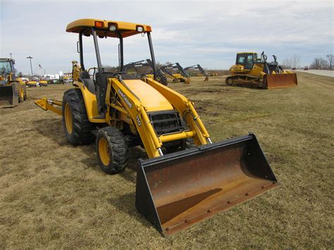 John Deere 110 Backhoe With 950j Bulldozer