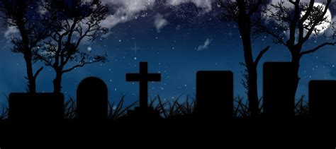 Night Time Cemetery By Imsosxe On Deviantart