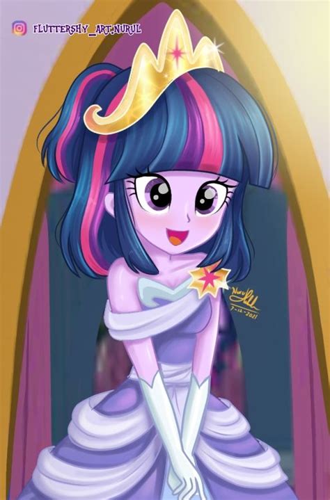 Safe Artist Fluttershy Art Nurul Twilight Sparkle