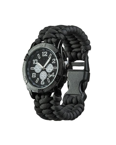 Часы с браслетом из паракорда black M (ID#667074462), цена: 1210 ...