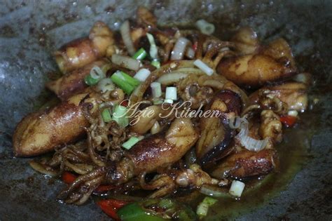 Sotong Masak Kicap Mudah Dan Sedap Azie Kitchen