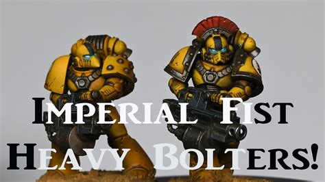 Imperial Fists Squad Heavy Bolter Gameplay Warhammer K