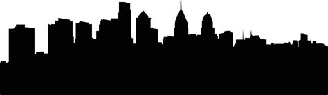 Philadelphia City Skyline in Silhouette 19850650 Vector Art at Vecteezy