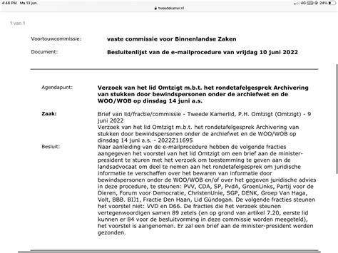 Pieter Omtzigt On Twitter De Kamer Besloot Vrijdag Om De MinPres Te