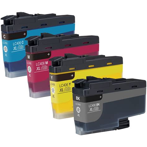 Brother LC406XL Inkjet High Capacity Bundle Pack 4 Cartridges