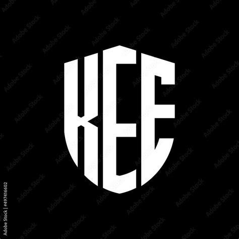 Kee Letter Logo Design Kee Modern Letter Logo With Black Background