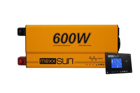 Mexxsun 12V 600W Tam Sinüs UPS inverter Remote Ekran Toggo Enerji