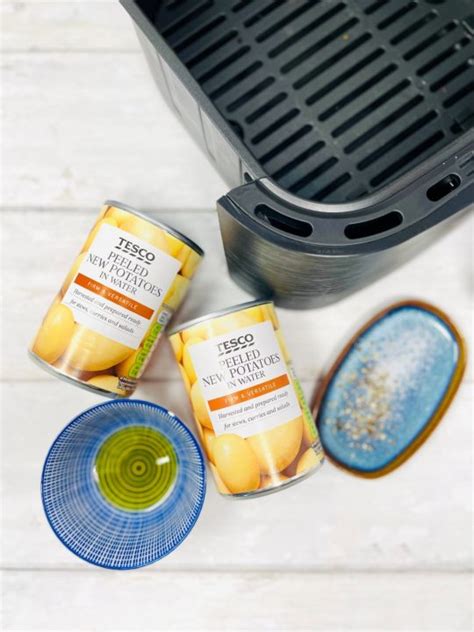 Air Fryer Tinned Potatoes - Cheat Roast Potatoes - Daisies & Pie