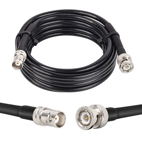 Mookeerf Bnc Male To Bnc Female Coaxial Cable Ohm Rg X Coax Cable