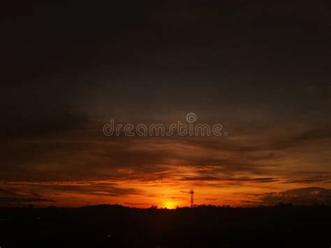 Sunset in Borneo stock photo. Image of sunset, travel - 65343644