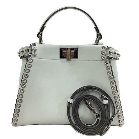 Grey Fendi Peekaboo Handbags For Women Paul Smith