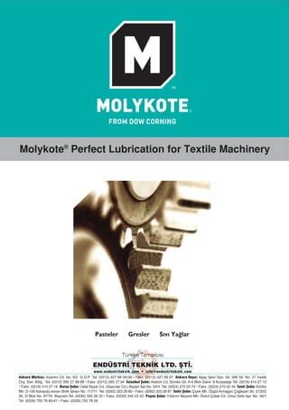 Molykote Brochure For Textile Industry Pdf