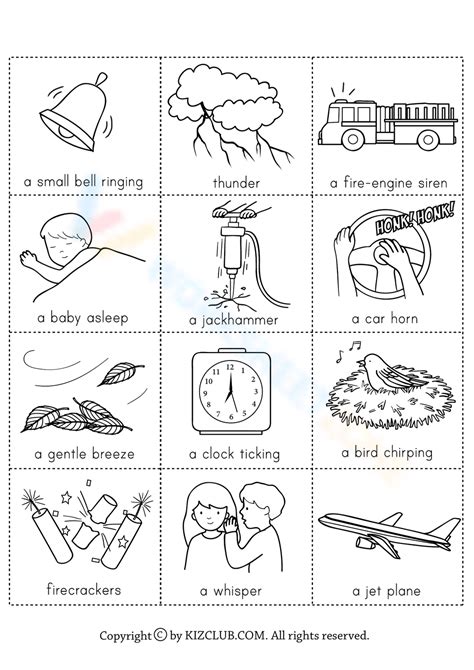 Things Can Make Noise Worksheet