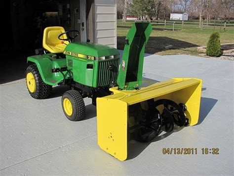 John Deere Lawn Tractor Snow Blower Installation On Lawn - rangpipe