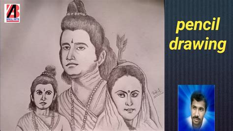 Ramayan characters Ram , Sita & Laxman easy pencil drawing// pencil ...