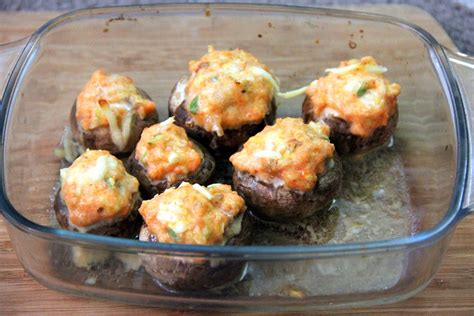 Salmon Stuffed Mushrooms Glow Kitchen