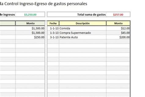 Como Hacer Una Hoja De Ingresos Y Egresos En Excel F Cil De Hacer