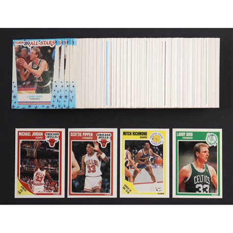 Fleer Basketball Complete Set With Stickers Of Cards