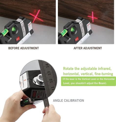 Multi Purpose Laser Level With 8ft 2 5M Tape Measure EBay