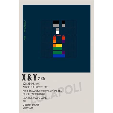 Jual Poster Cover Album X Y Coldplay Shopee Indonesia