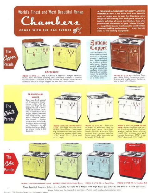 Different Models CHAMBERS Built | Vintage stoves, Antique stove, Vintage appliances