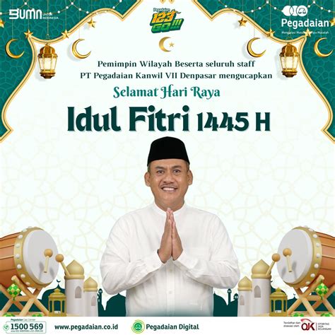 Pt Pegadaian Kanwil Vii Denpasar Mengucapkan Selamat Hari Raya Idul