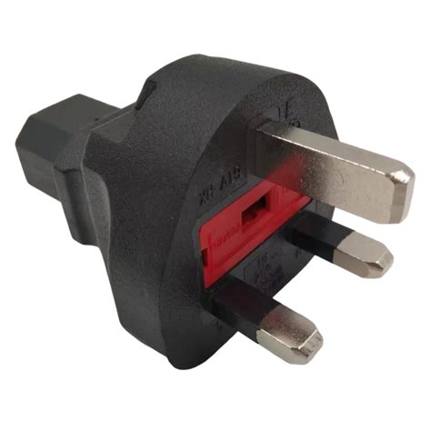 10a 250v British Plug To Iec C13 Adapter Buy British Plug To Iec C13