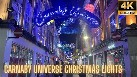 Carnaby Universe Christmas Lights London Christmas Walking Tour Of