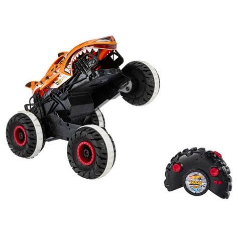 Hot Wheels R C Monster Trucks Durdurulamaz Tiger Shark 1 15 Mass HGV87 D R