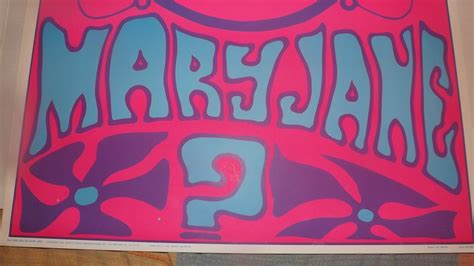 1969 Who Rolled Mary Jane Zig Zag Man Original Blacklight Etsy