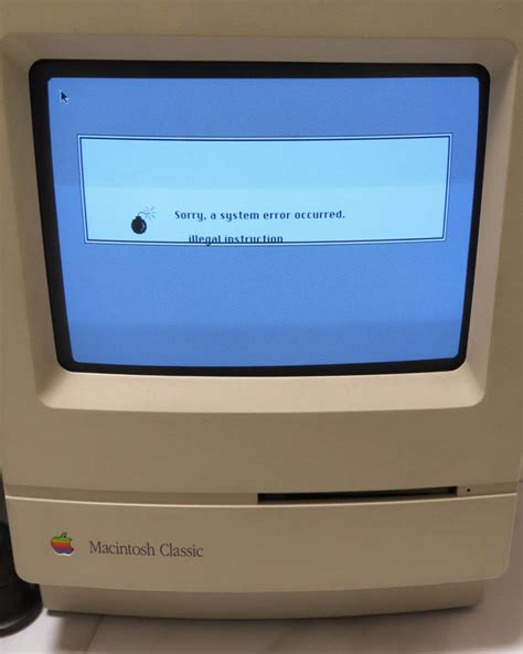 Macintosh Classic with error by eric2b01 on DeviantArt