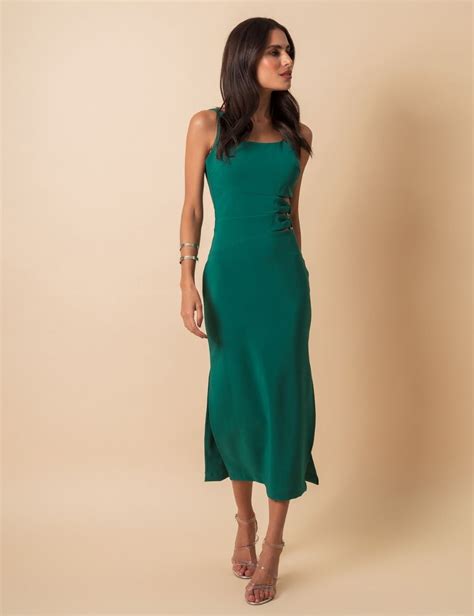 Vestido Tubinho Skinne Verde Sostiqs