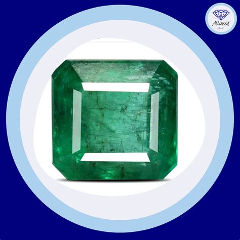 Green Emerald Panna Octagon Cut Premium Certified Gemstone Etsy