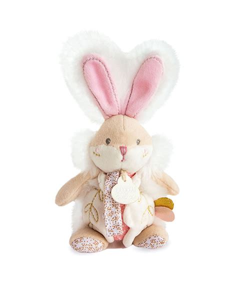 Attache Sucette Lapin De Sucre Rose Doudou Et Compagnie