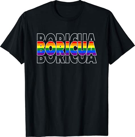 Rainbow Boricua Gay Pride Lgbt Puerto Rican Pride T Shirt Walmart
