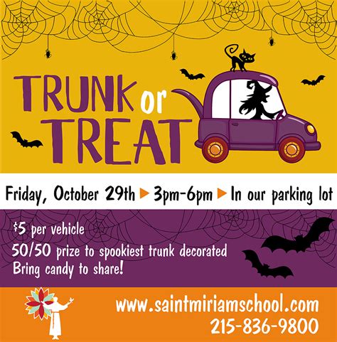 Trunk Or Treat Registration Saint Miriam Parish And Friary