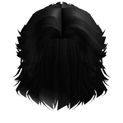 Layered Messy Mullet In Black Roblox Item Rolimon S