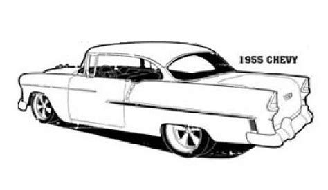 Sketch 55 Chevy Bel Air Coloring Pages