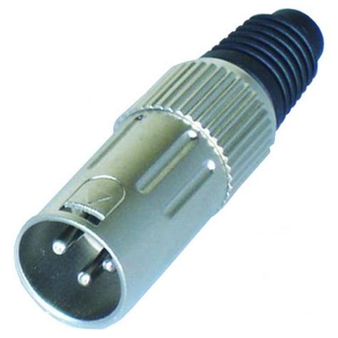 Conector Canon Csr Macho Niquel Inteiro Q B Conector Plug Xlr