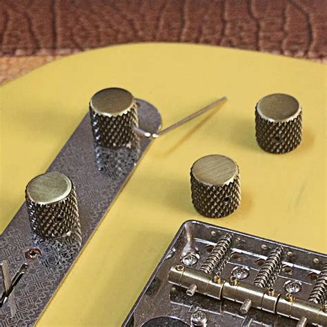 Gd139d 4pcs Electric Guitar Bass Tone Metal Electronic Control Knob