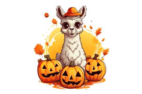 Halloween Alpaca Graphic By Gornidesign Creative Fabrica