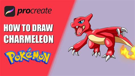 Episode 10 How To Draw Charmeleon From Pokemon Universe Easy Step By