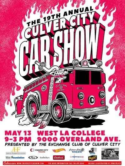 Culver City Car Show 2023 Poster Free2funLA