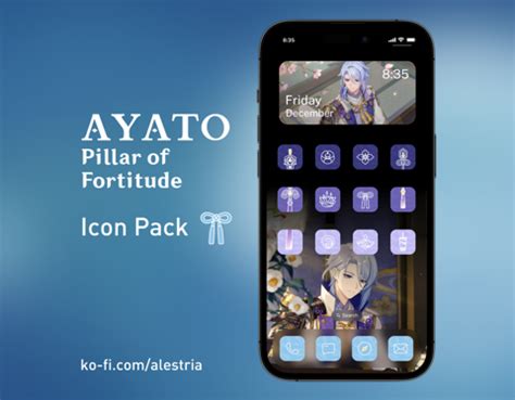 Ayato Genshin Impact Icon Set Alestria S Ko Fi Shop Ko Fi Where