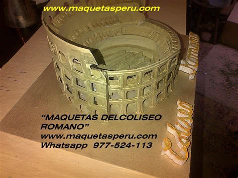 Maqueta Del Coliseo Romano Con Material Reciclable - Compartir Materiales