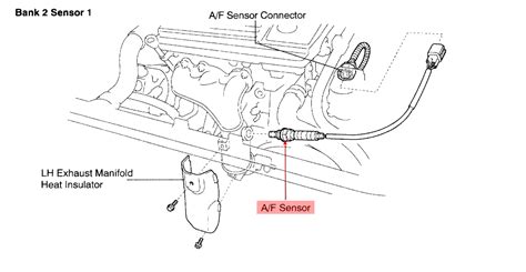 Qanda Toyota Avalon Oxygen Sensor Locations Bank 1 Sensor 1 Bank 2