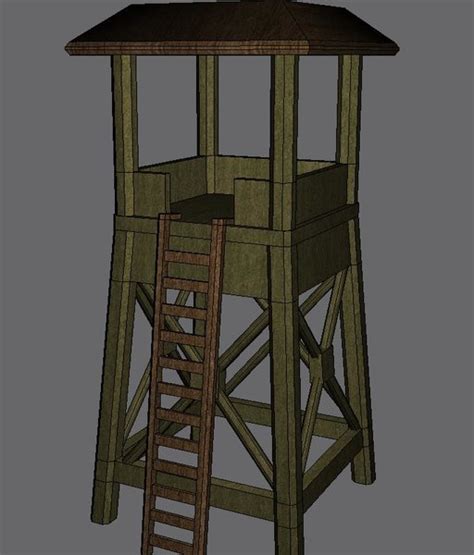 guard tower 3d model