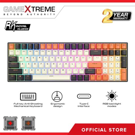 Royal Kludge Rk Tri Mode Rgb Keys Hot Swappable Mechanical
