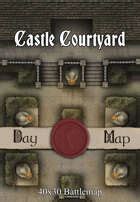 40x30 Battlemap Castle Couryard Seafoot Games Castles Manors