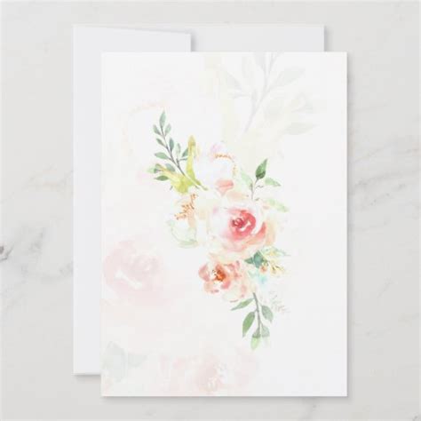 Elegant Blush Pink Floral Christian Wedding Invitation Zazzle